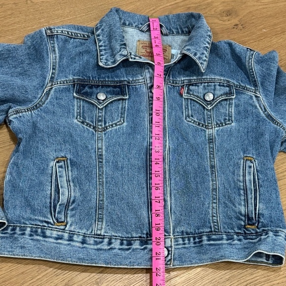 Levi’s Vintage Y2K Denim Trucker Jacket - Ladies Size L - EUC - Picture 4 of 7